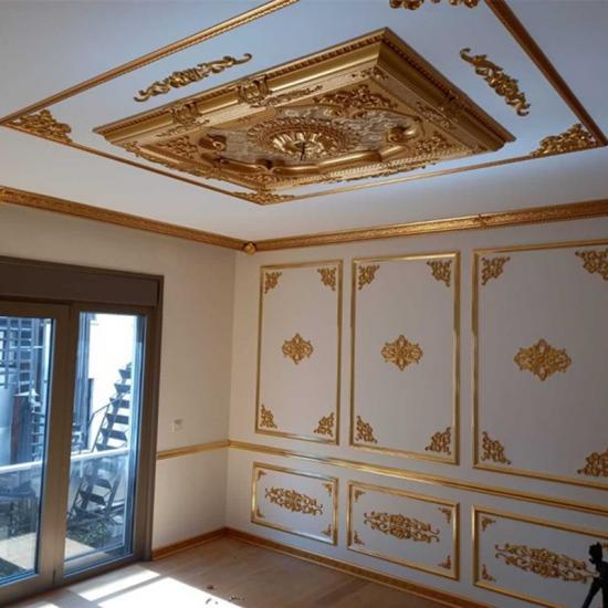 Altın Dikdörtgen Saray Tavan 120 X 160 cm İncele!