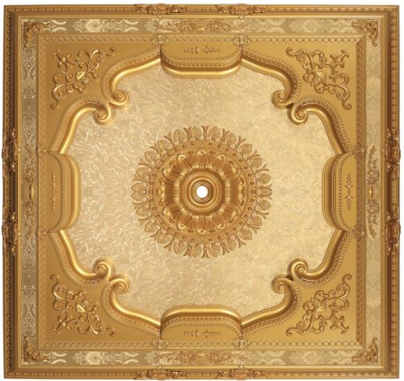 Altın Kare Saray Tavan 150 X 150 cm İncele!